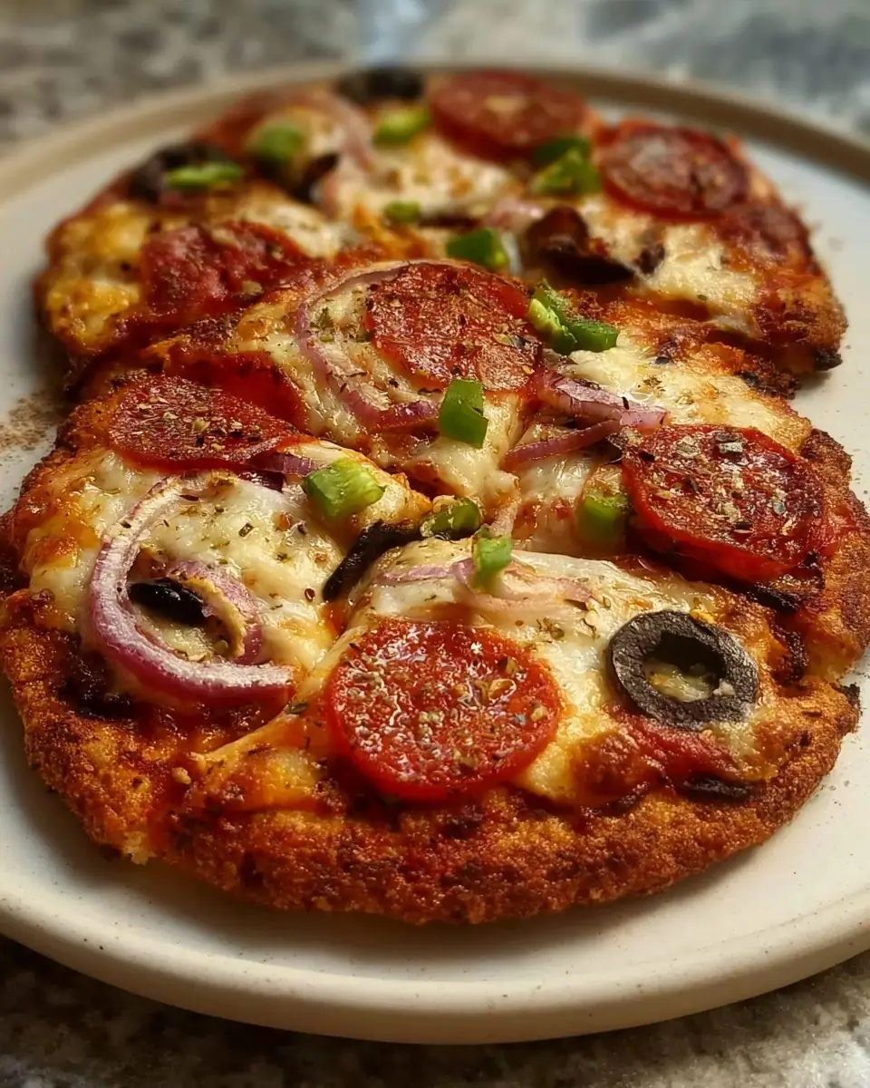 A delicious plate of Easy Air Fryer Pizza (10 Minute Recipe) – Perfect for Busy Nights!