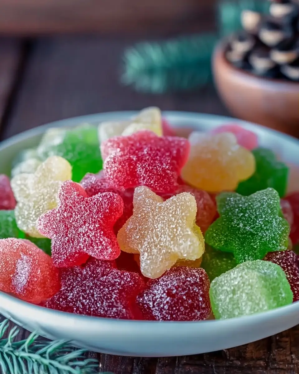 A delicious plate of Easy Homemade Gumdrops