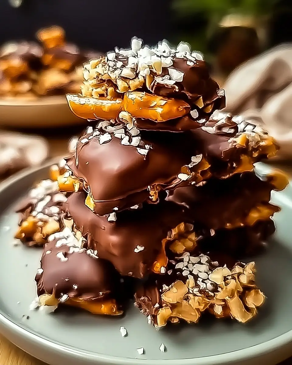 A delicious plate of Easy No-Bake Peanut Butter Pretzel Clusters Recipe You’ll Love