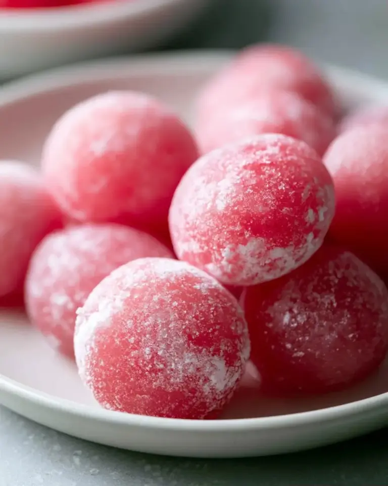 A delicious plate of Easy Watermelon Mochi Recipe: Soft, Chewy Summer Bites