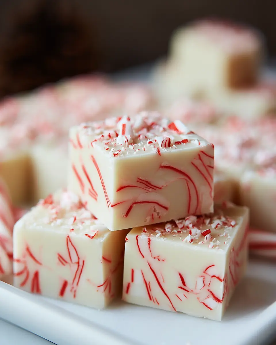 A delicious plate of Festive Candy Cane Fudge: 5 Tips for Perfect Holiday Treats!