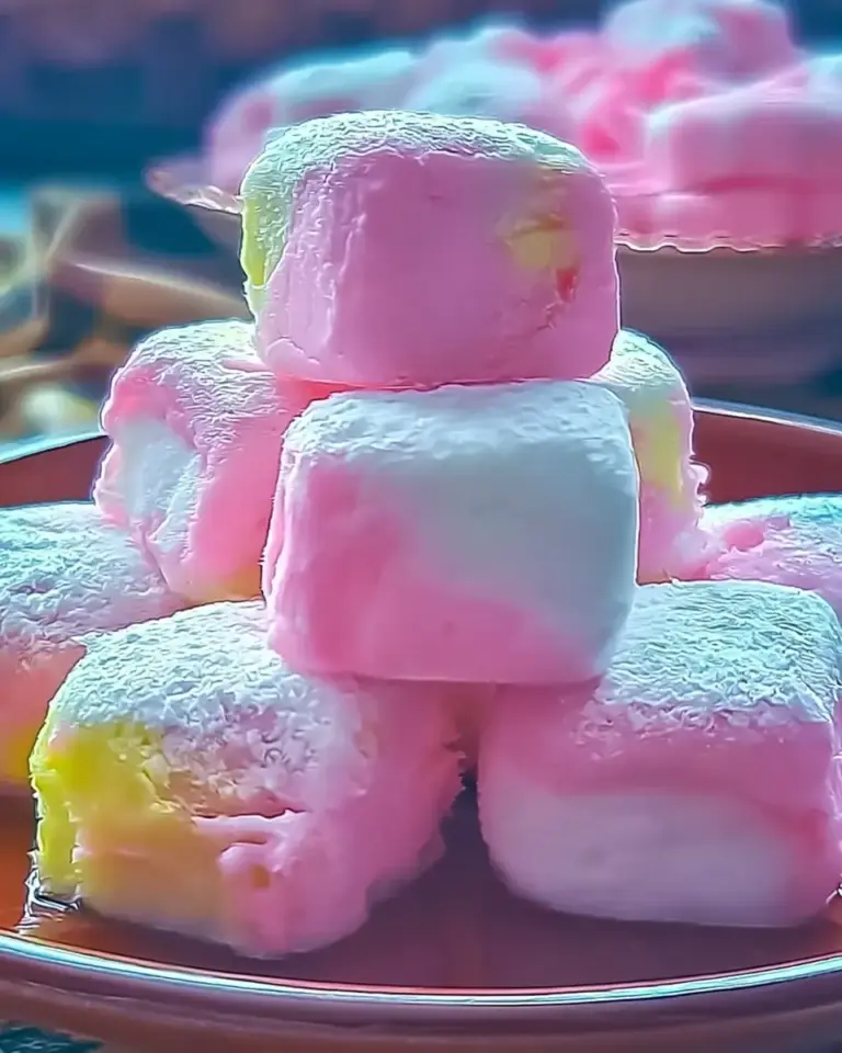 A delicious plate of Fluffy Cotton Candy Fudge: An Incredible Ultimate Recipe