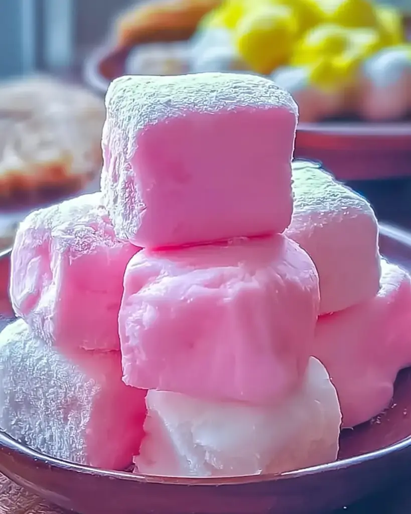 A delicious plate of Fluffy Cotton Candy Fudge: An Incredible Ultimate Recipe