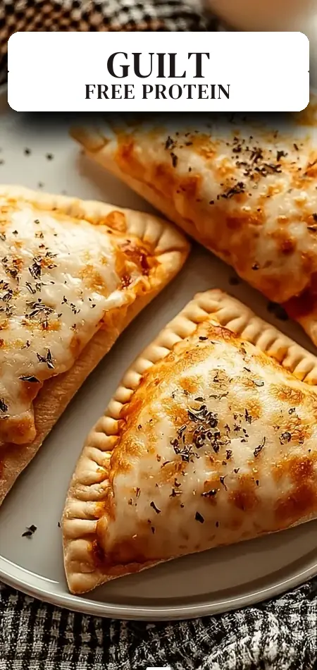 Pinterest pin (Design 2) for High Protein Pizza Hot Pockets – Guilt-Free Flavor Awaits