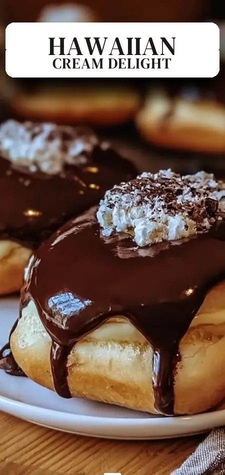 Pinterest pin (Design 2) for Boston Cream Pie Hawaiian Rolls
