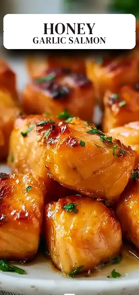 Crispy Air Fryer Honey Garlic Salmon Bites (20-Minutes)
