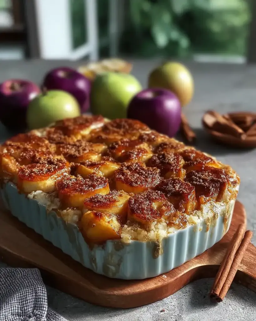 A delicious plate of Heavenly Apple Cinnamon Bake