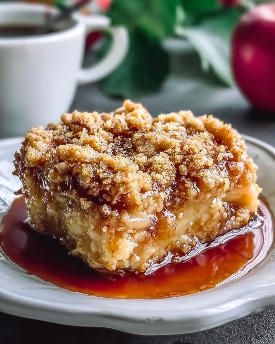 A delicious plate of High-Protein Apple Crumble