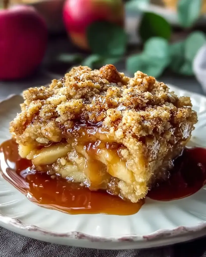A delicious plate of High-Protein Apple Crumble