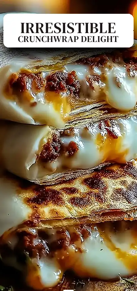 Pinterest pin (Design 2) for Satisfy Mornings with My Irresistible Crunchwrap Delight