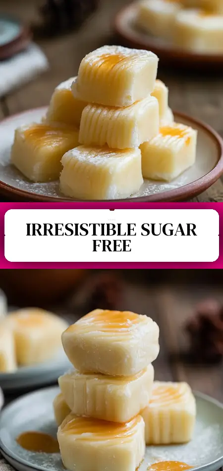 Pinterest pin (Design 3) for An Irresistible Sugar-Free Butter Mochi