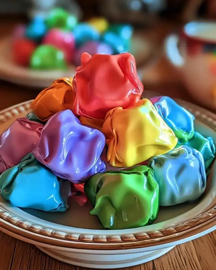 A delicious plate of Kool-Aid Taffy