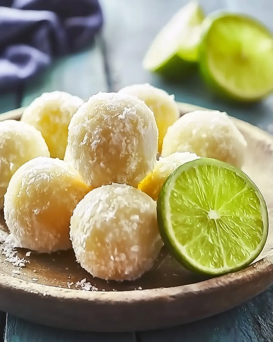 A delicious plate of Margarita Balls: No-Bake Treats to Brighten Your Gatherings