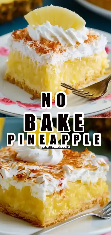 Pinterest pin (Design 1) for Tarte ananas sans cuisson au thermomix