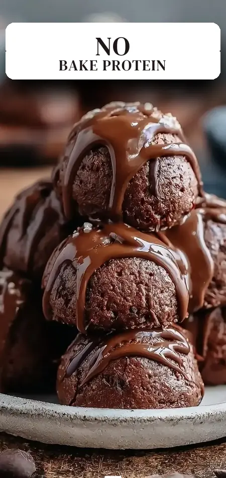 Pinterest pin (Design 2) for Ultimate No-Bake Cottage Cheese Brownie Batter Protein Bites