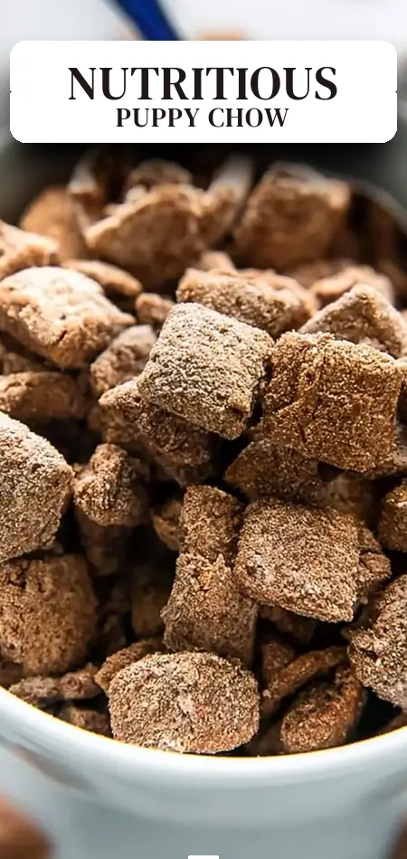 Pinterest pin (Design 2) for Healthy Protein Puppy Chow