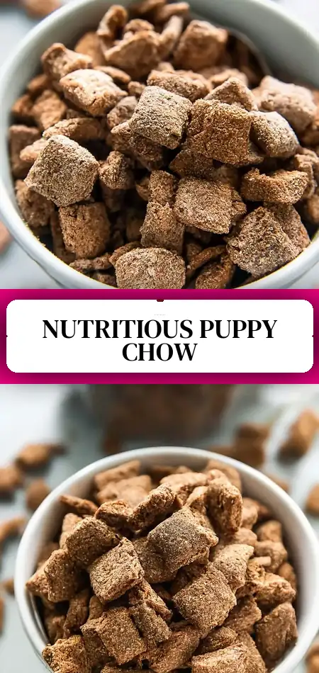Pinterest pin (Design 3) for Healthy Protein Puppy Chow