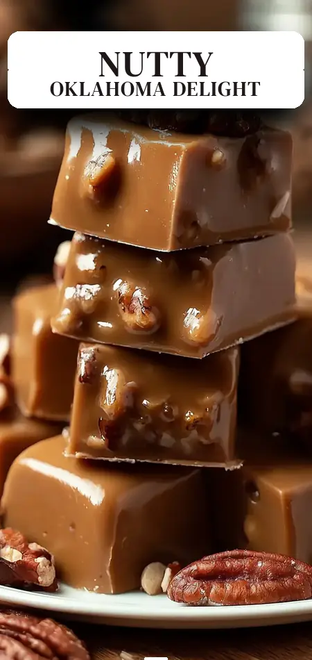 Pinterest pin (Design 2) for Oklahoma Nut Candy