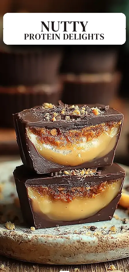 Pinterest pin (Design 2) for Protein Snickers Bites
