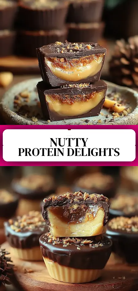 Pinterest pin (Design 3) for Protein Snickers Bites