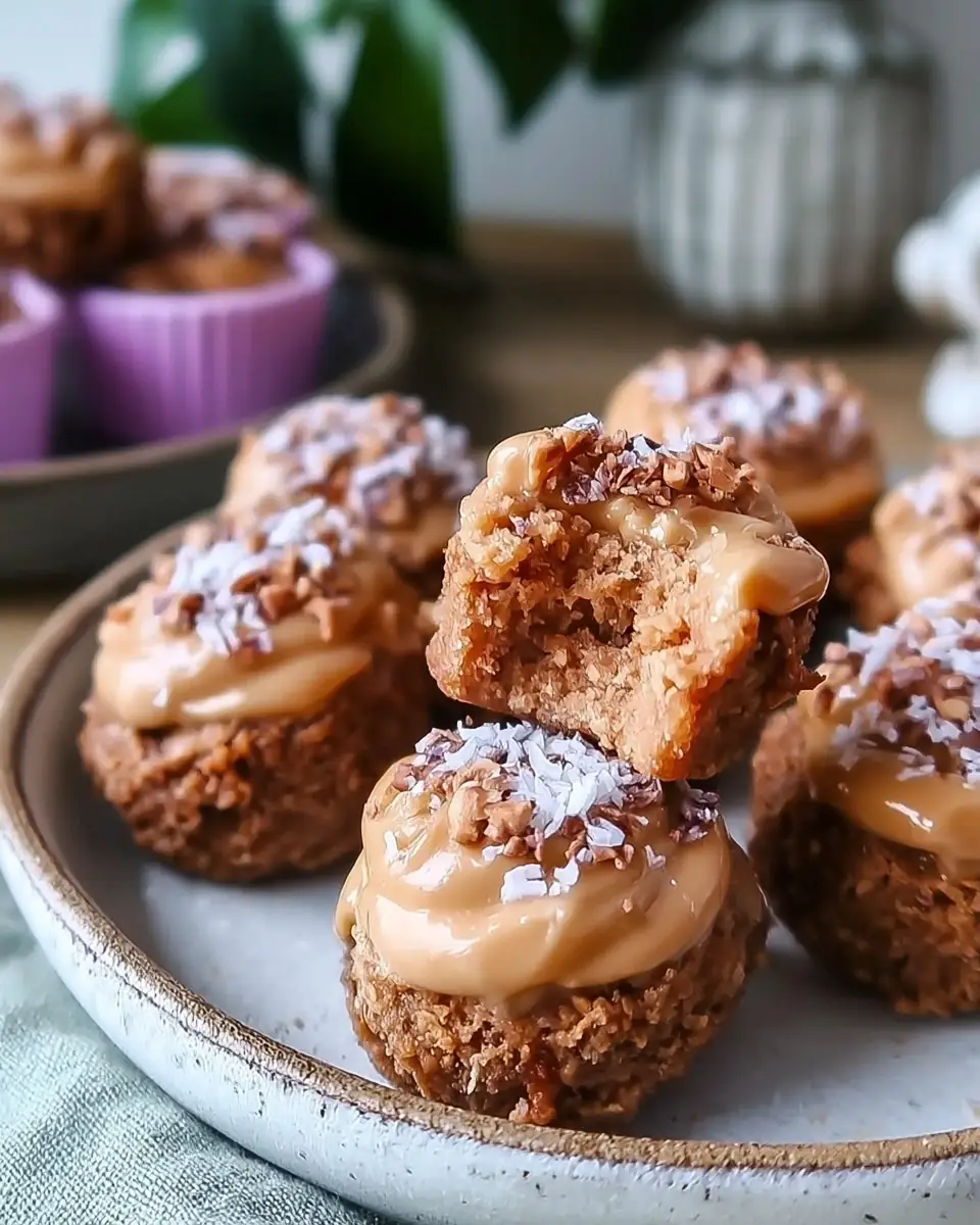 A delicious plate of No-Bake Frozen Peanut Butter Bites 12g Protein Easy Recipe