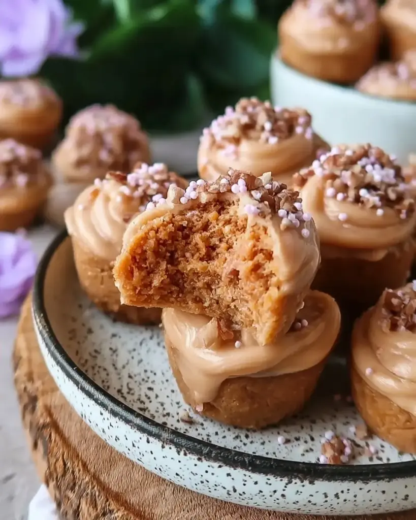 A delicious plate of No-Bake Frozen Peanut Butter Bites 12g Protein Easy Recipe