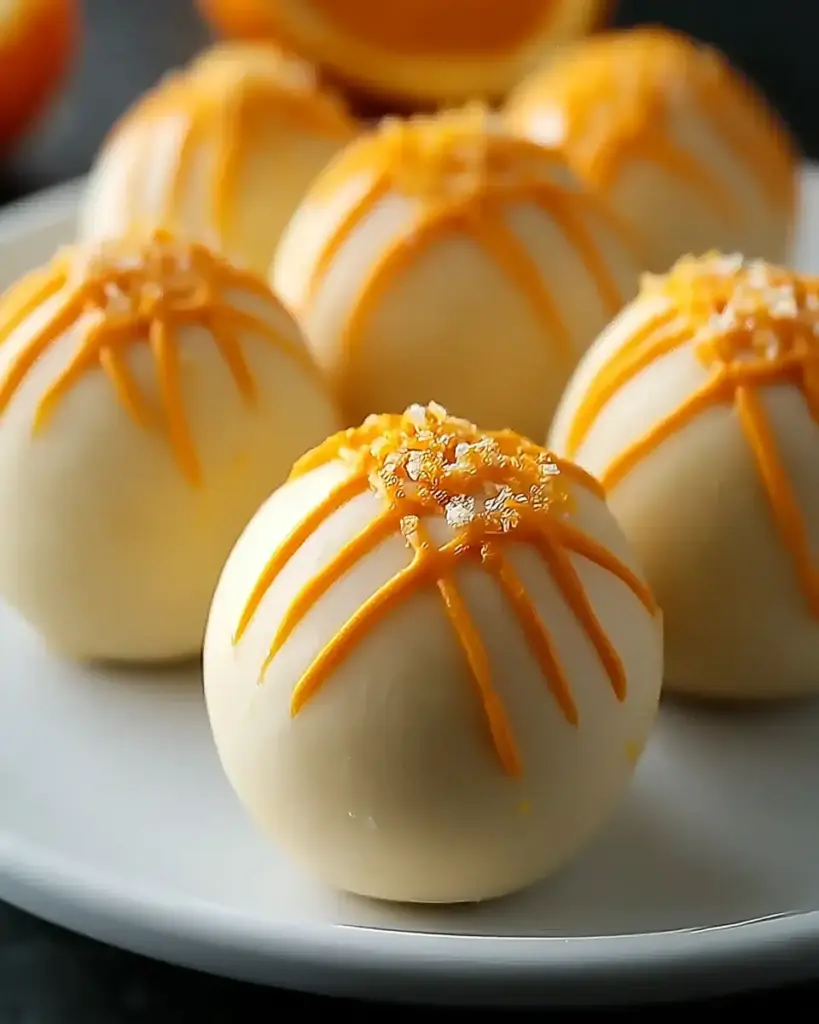 A delicious plate of Orange Creamsicle Truffles: An Amazing Ultimate Recipe