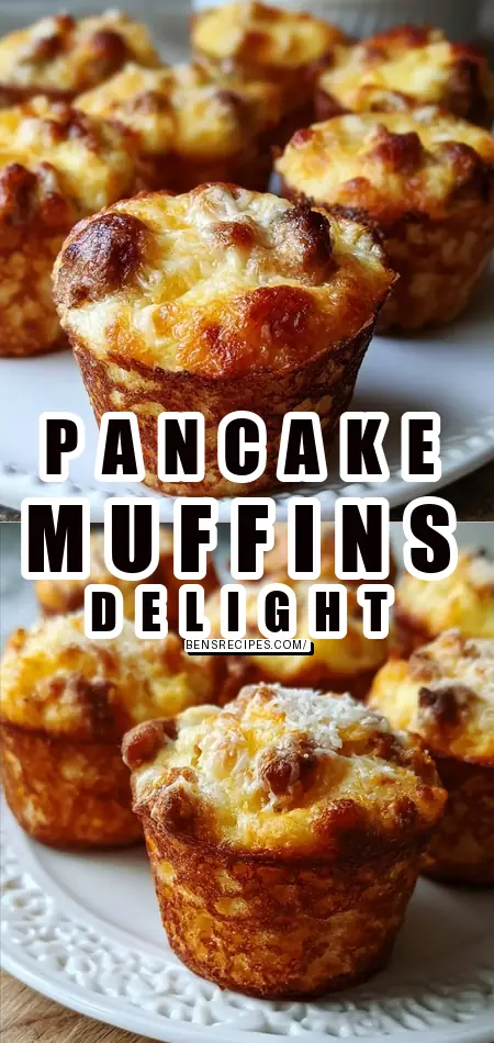Pinterest pin (Design 1) for Easy Pancake Muffins-Quick Family Meals