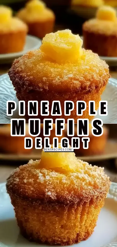 Pinterest pin (Design 1) for Crushed Pineapple Muffins: An Amazing Ultimate Recipe