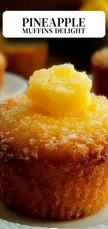Pinterest pin (Design 2) for Crushed Pineapple Muffins: An Amazing Ultimate Recipe