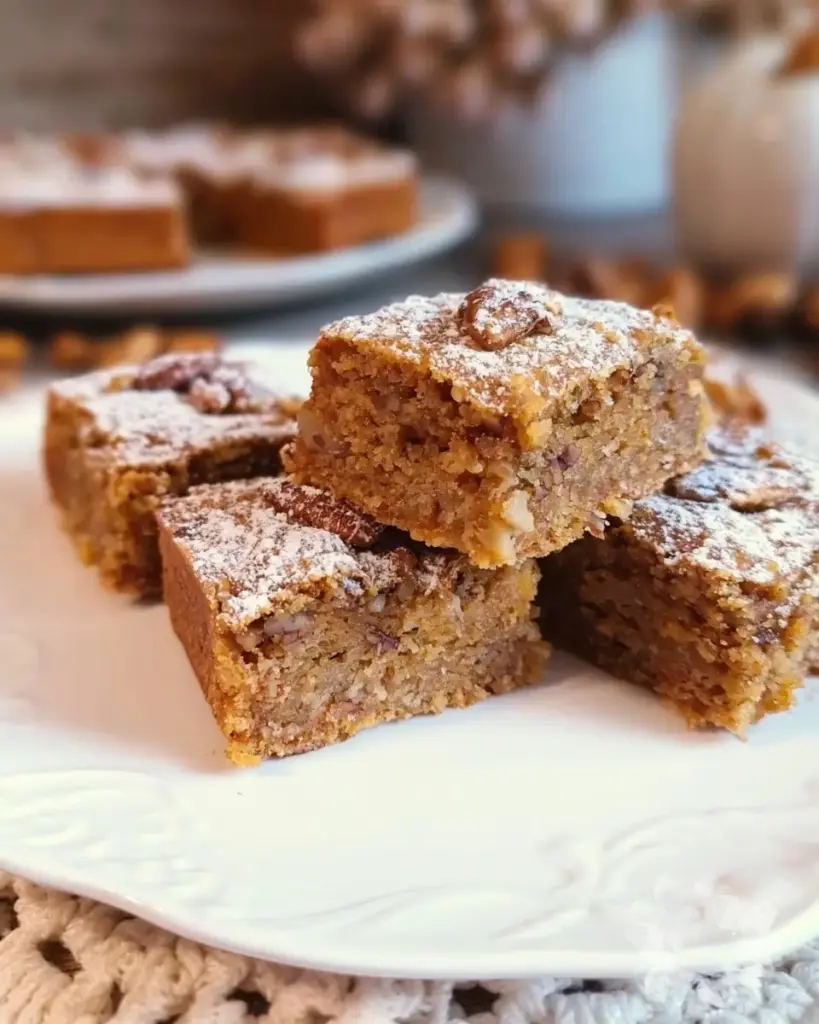 A delicious plate of Pecan Pie Cake