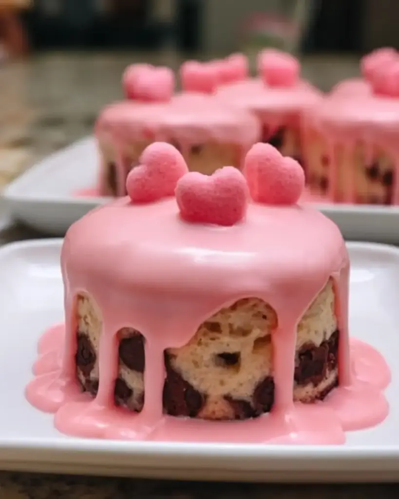 A delicious plate of Pink Brownie Base