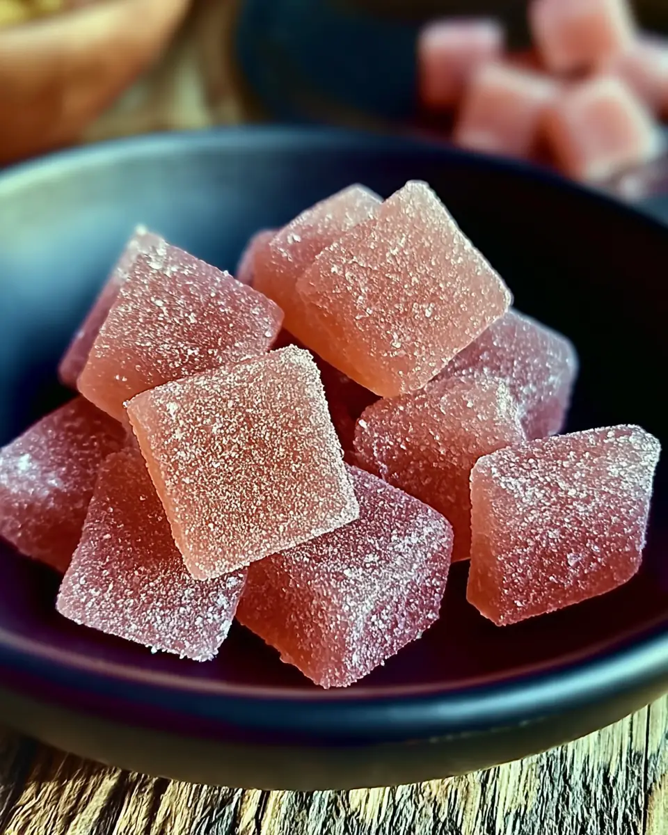 A delicious plate of Pink Lemonade Electrolyte Gummies
