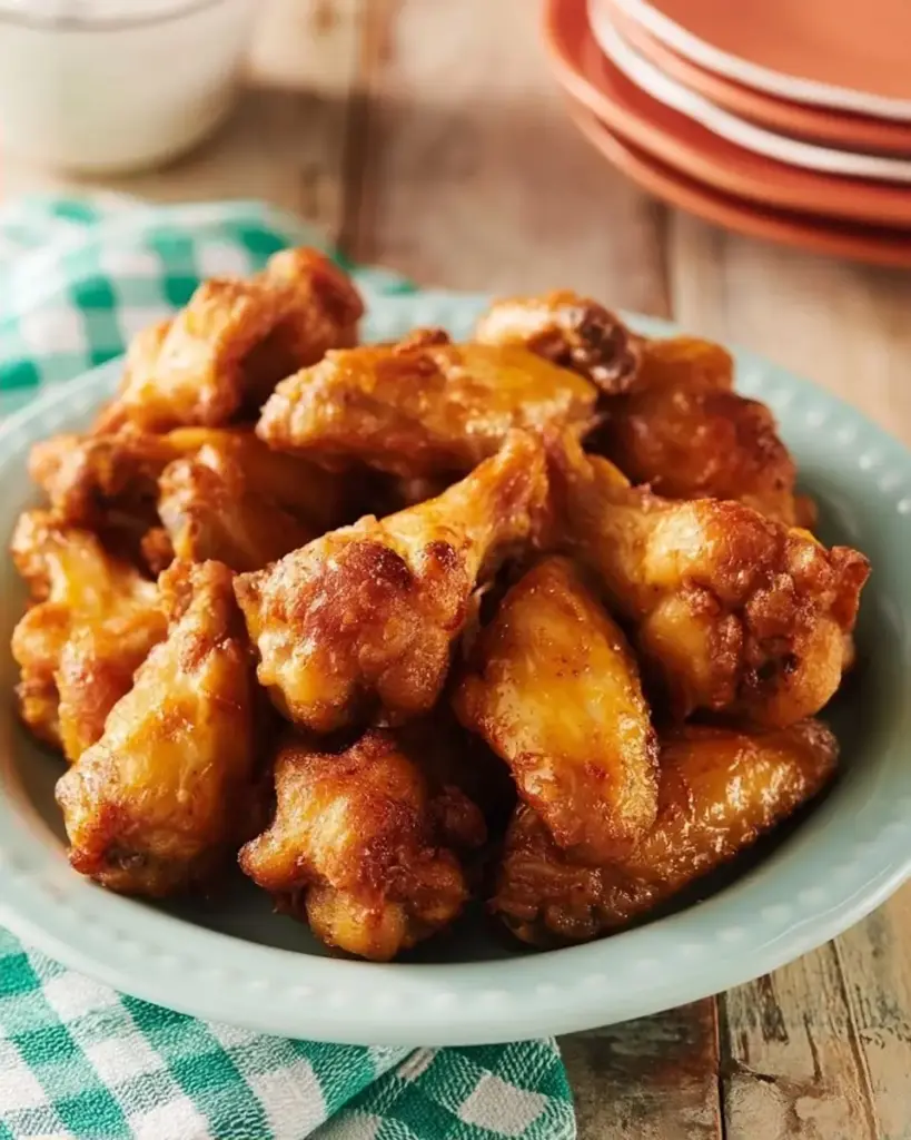 A delicious plate of Pioneer Woman Air Fryer Wings Recipe
