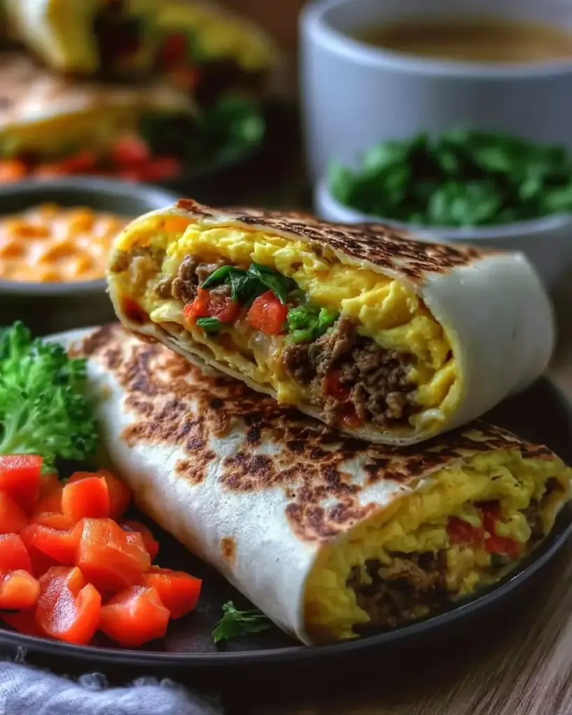 A delicious plate of Protein-Packed Breakfast Burritos