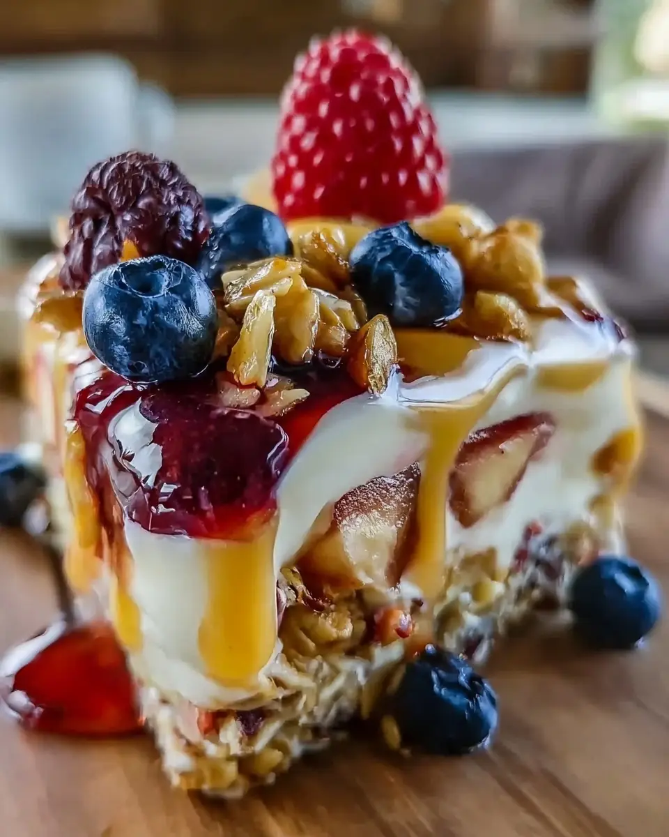 A delicious plate of Protein-Packed Greek Yogurt Parfait Bar