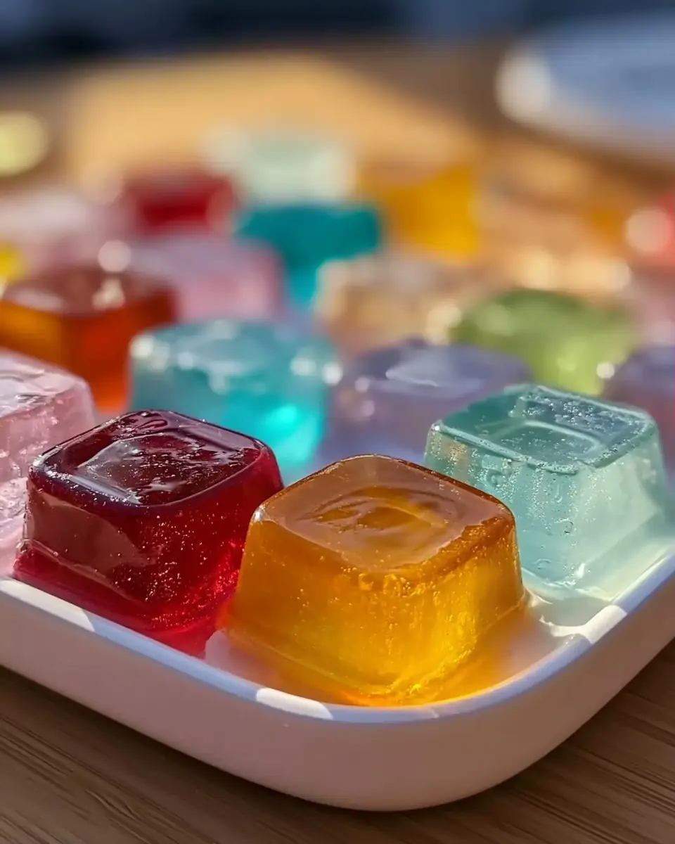 A delicious plate of Protein-Rich Sugar-Free Jello