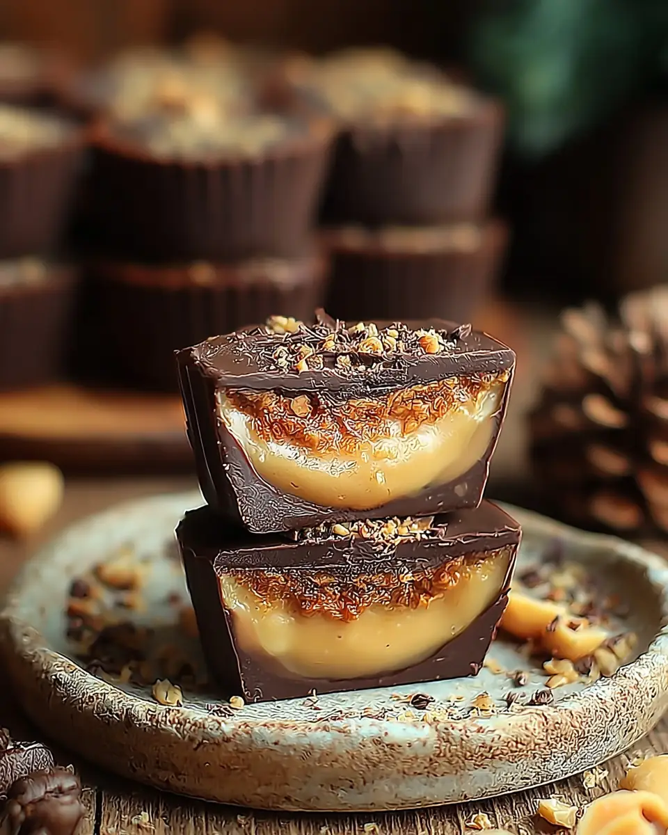 A delicious plate of Protein Snickers Bites