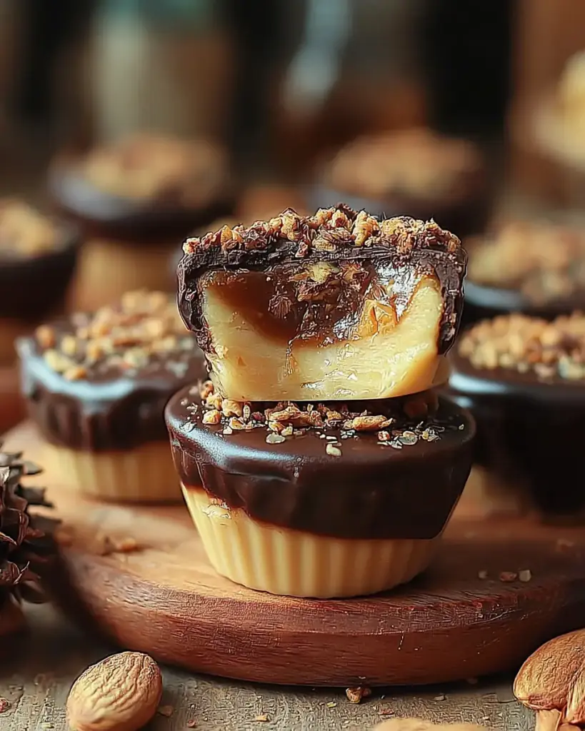 A delicious plate of Protein Snickers Bites