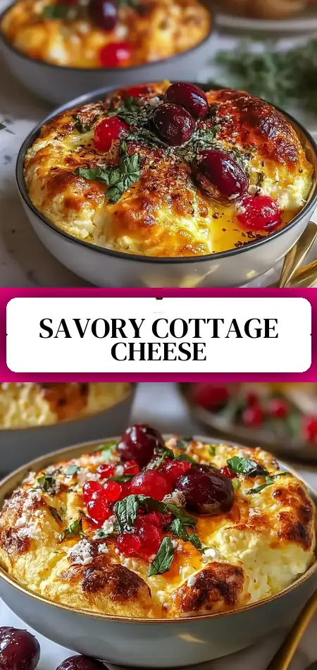 Pinterest pin (Design 3) for Cottage Cheese Pizza Bowls