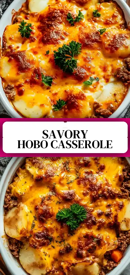 Pinterest pin (Design 3) for Hobo Casserole Ground Beef
