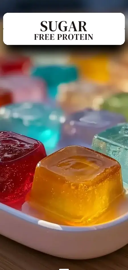 Pinterest pin (Design 2) for Protein-Rich Sugar-Free Jello