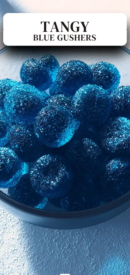 Pinterest pin (Design 2) for Sour Blue Raspberry Gushers