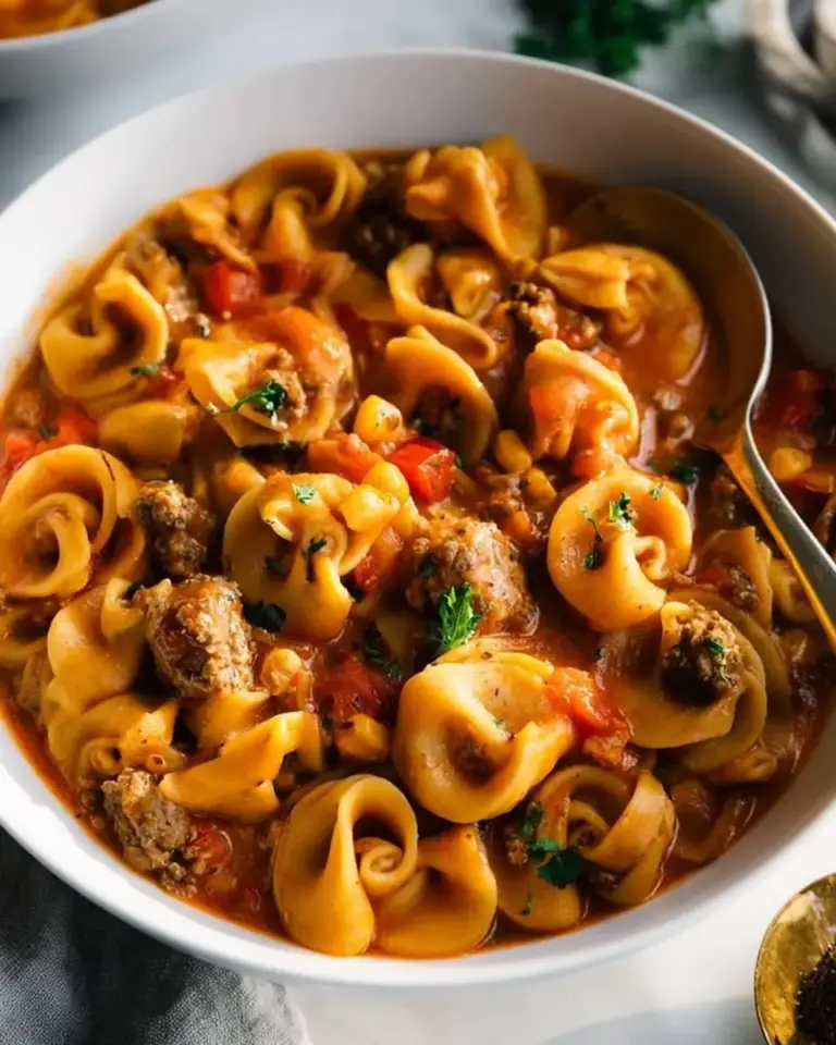A delicious plate of Taco Pasta - (One Pot!)