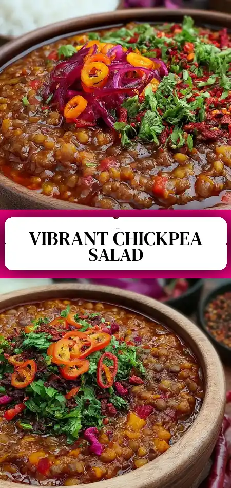 Pinterest pin (Design 3) for Chickpea Beet Feta Salad