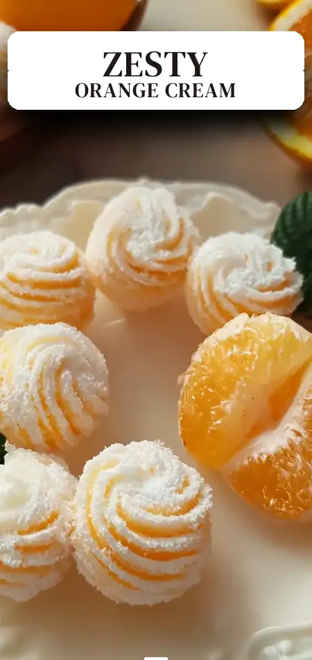 Pinterest pin (Design 2) for Sweet Orange Cream Cheese Mints for Zesty Moments Anytime