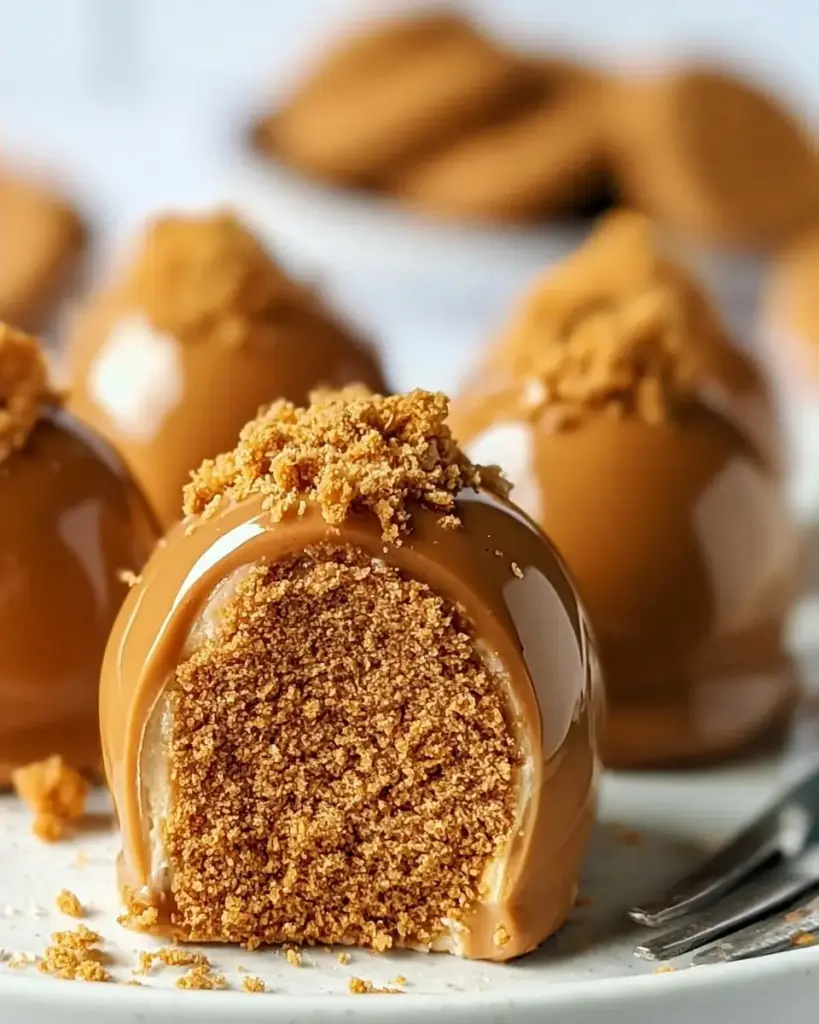 A delicious plate of 3-Ingredient Biscoff Truffles: Quick & Delicious Dessert