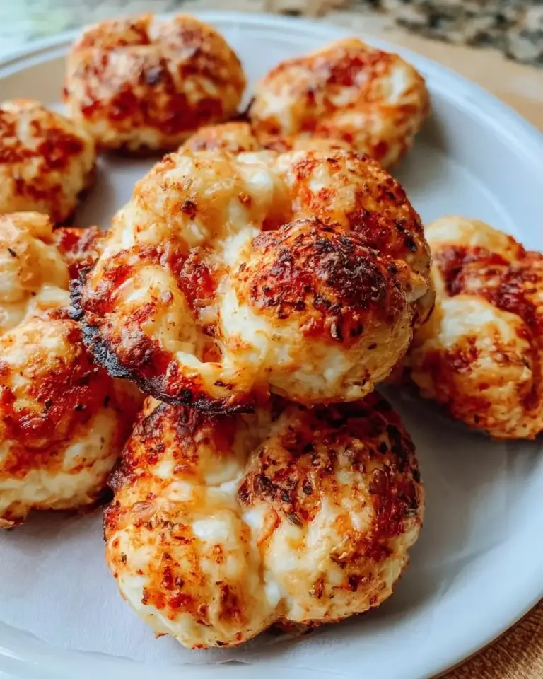 A delicious plate of 30-Minute Cottage Cheese Pizza Bites Your Kids Will Devour