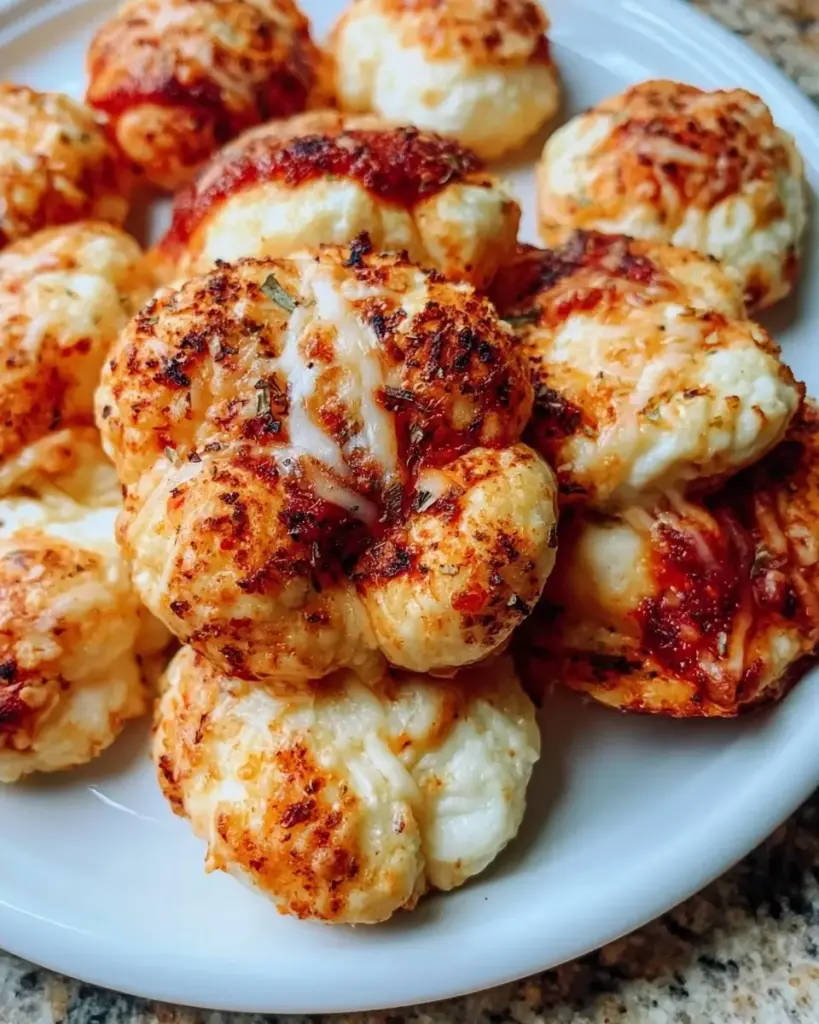 A delicious plate of 30-Minute Cottage Cheese Pizza Bites Your Kids Will Devour