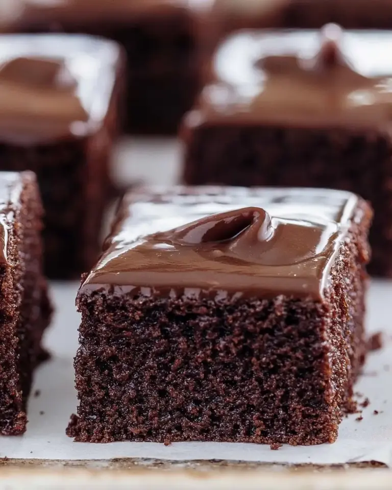 A delicious plate of 4 Ingredient Chocolate Cake